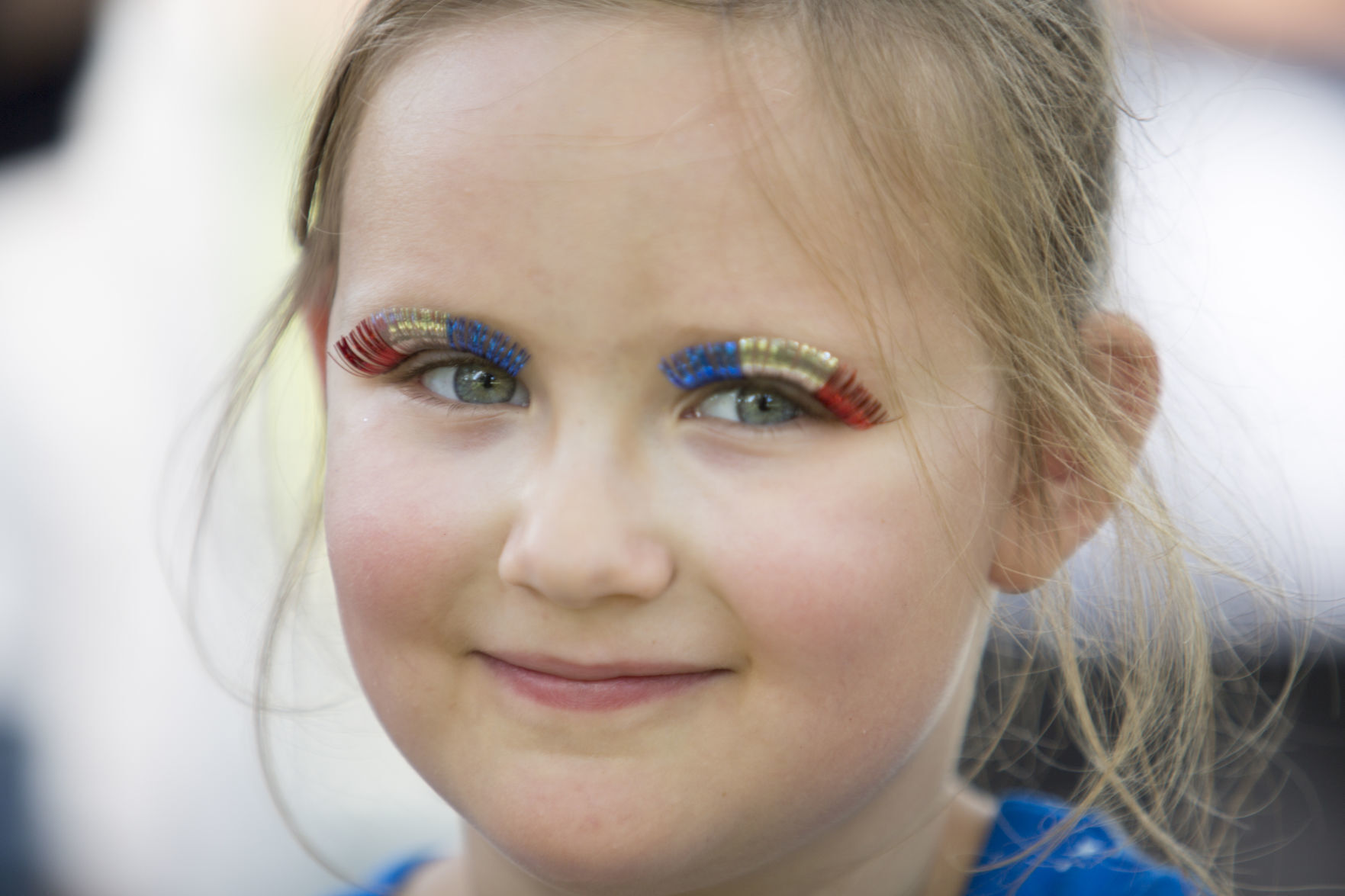 7-year-old at East Campus parade, 2017